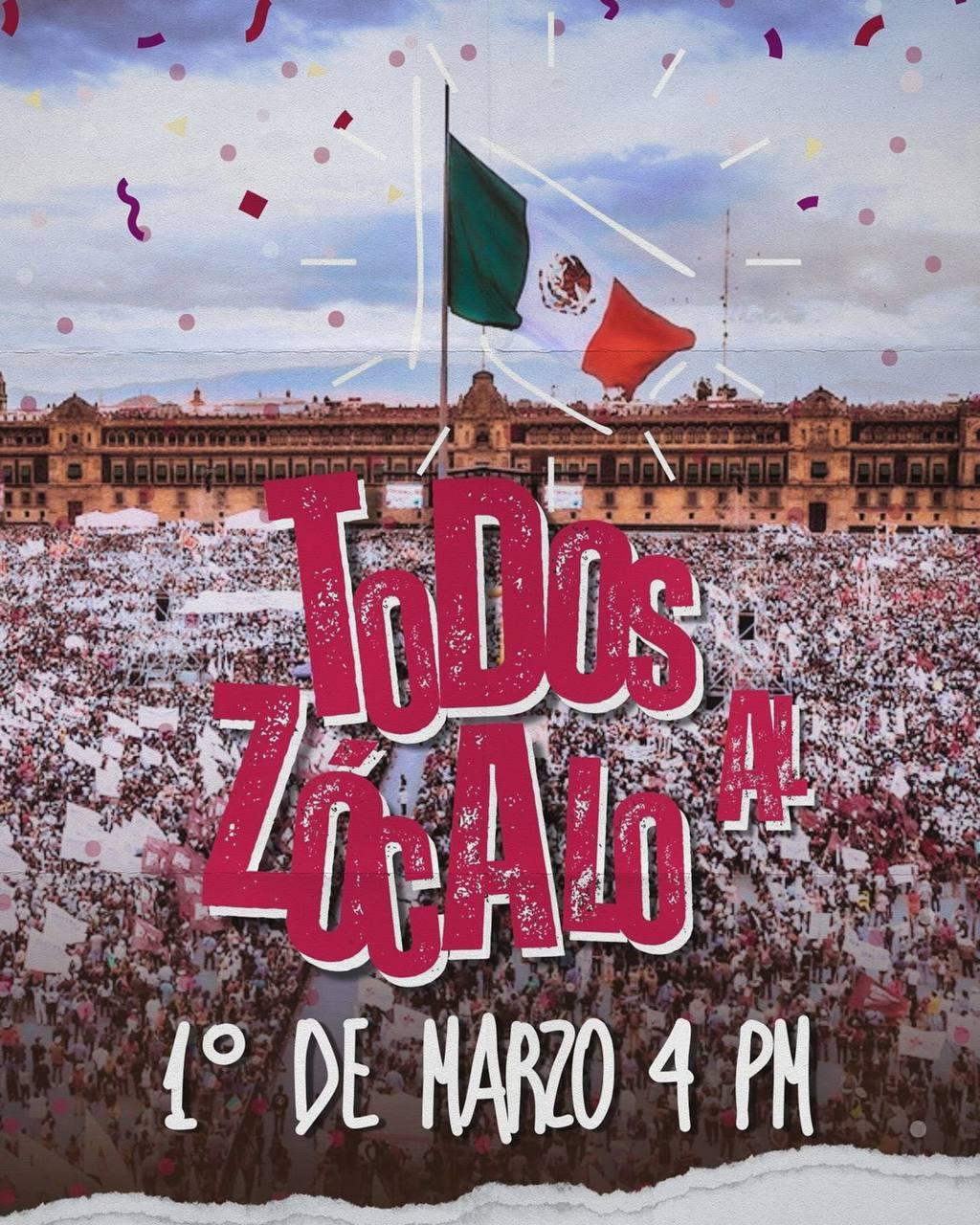 concentración en el Zócalo